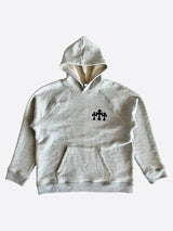 Chrome Hearts Embroidered Triple Cross CH Grey Hoodie