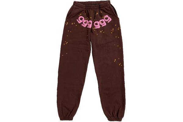 Sp5der Websuit Brown Sweatpants