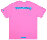 Chrome Hearts Blue Scroll Pink Tee