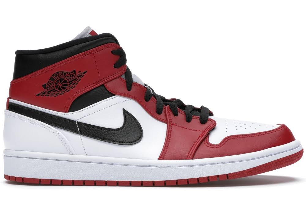 aj1 mid chicago white heel