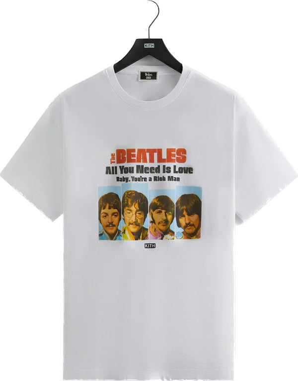 Kith The Beatles All You Need Is Love V White Tee