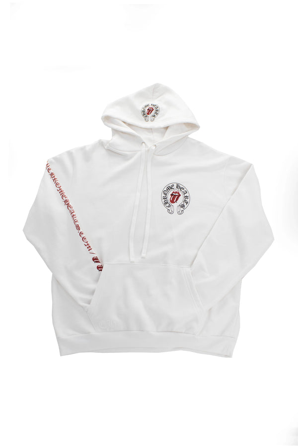 Chrome Hearts Rolling Stones White Hoodie