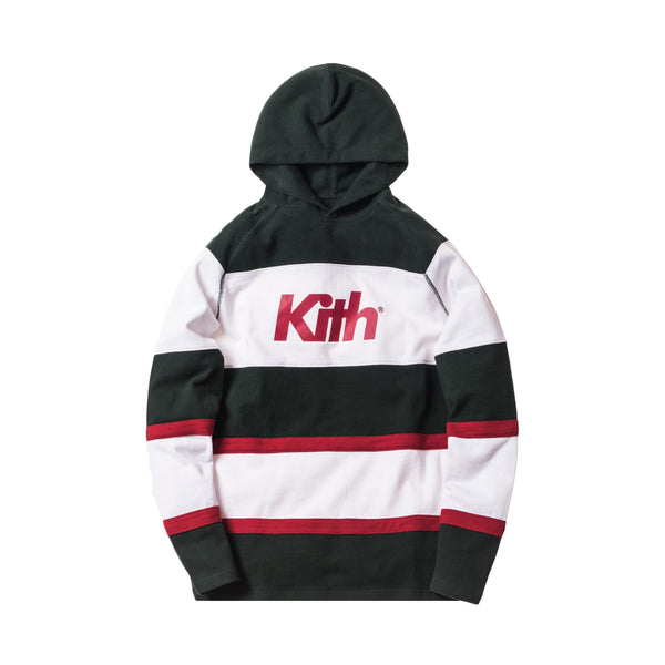 Kith Delk Paneled Forest Green/Mint Hoodie