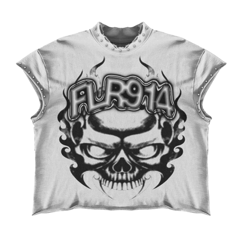 Floor 914 Skull Inferno White Cut Off