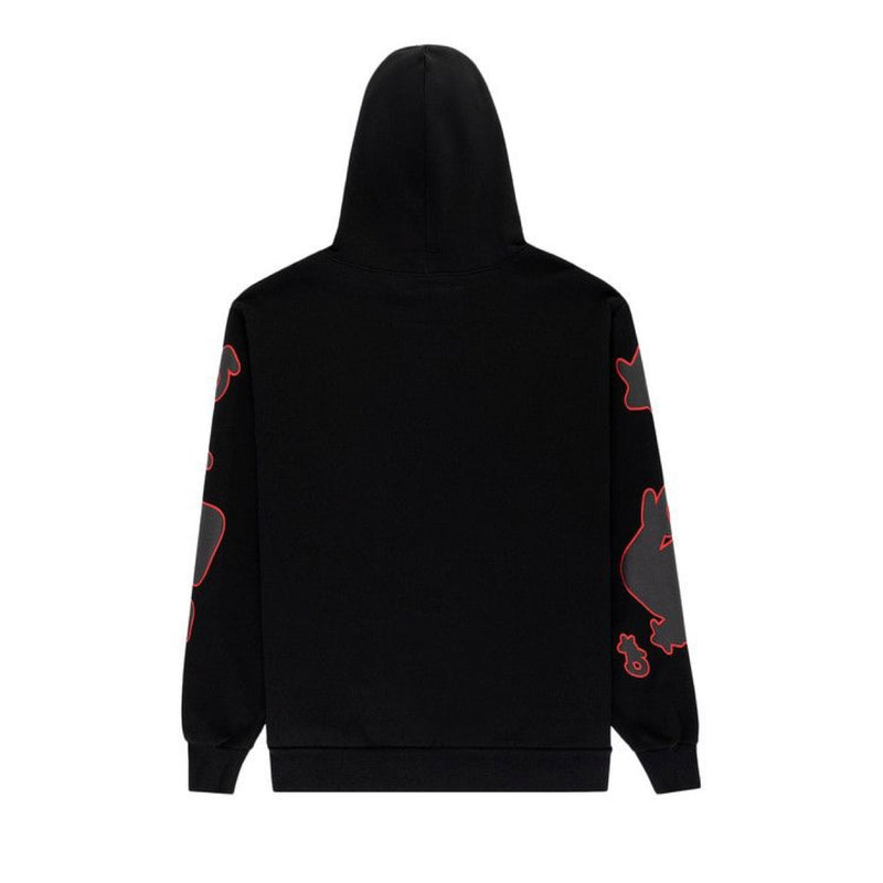 Sp5der Beluga Outline Black Hoodie