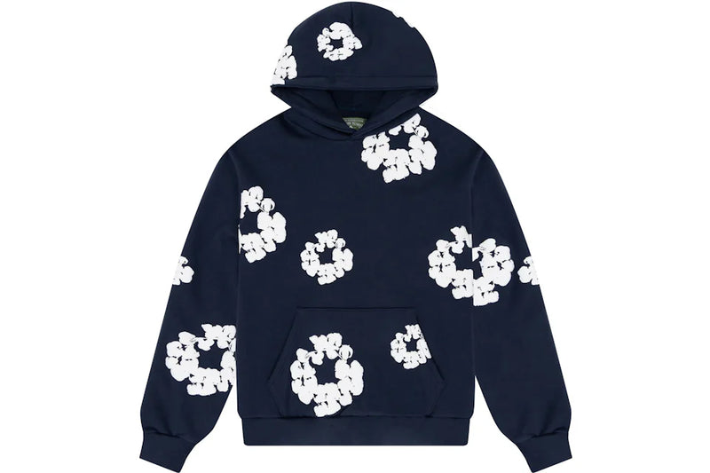 Denim Tears Cotton Wreath Navy Hoodie