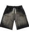 Godspeed Distressed Carpenter Sun Fade Black Shorts