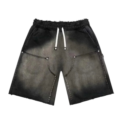 Godspeed Distressed Carpenter Sun Fade Black Shorts