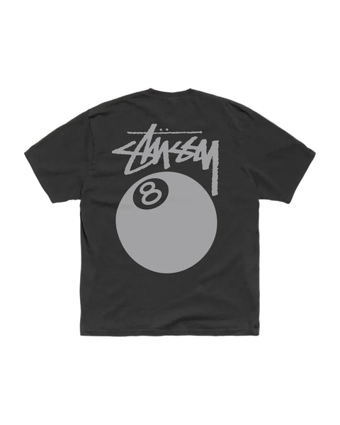 Stussy 8 Ball Faded Black Tee