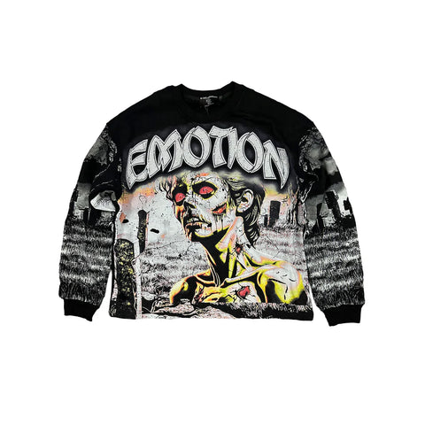 Mixed Emotions Tombstone Black L/S Tee