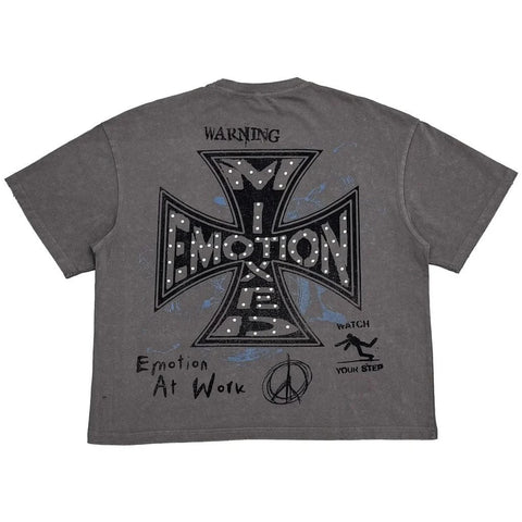 Mixed Emotion Friends Grey Tee