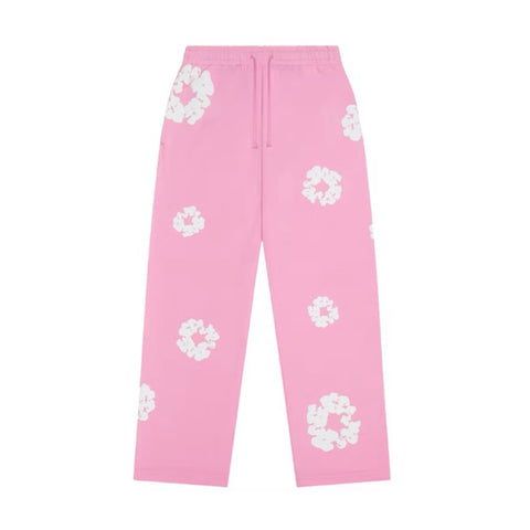 Denim Tears Cotton Wreath Pink Baggy Sweatpants
