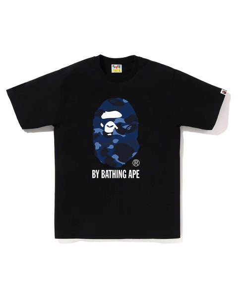 Bape By Bathing Ape Blue Camo Black Tee