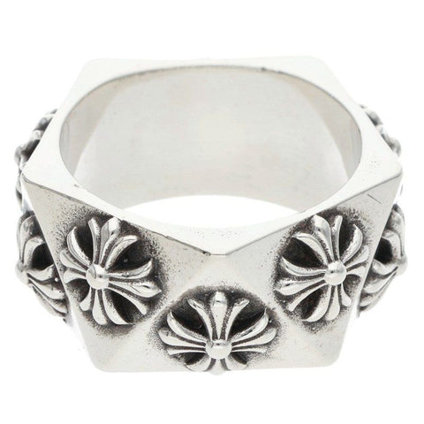 Chrome Hearts Pentagon Plus Silver Ring