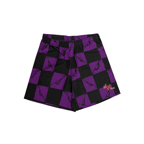 Matty Boy 99 Eyes Nylon Purple Shorts