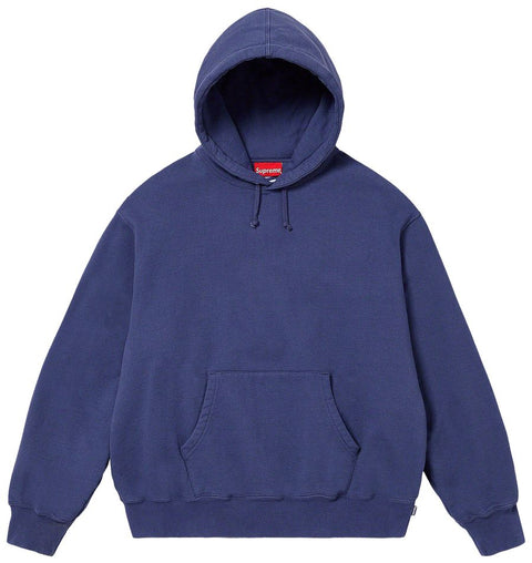 Supreme Satin Applique Navy Hoodie