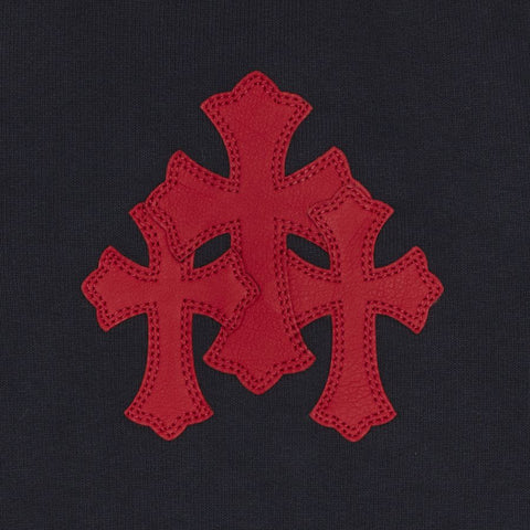 Chrome Hearts Paper Jam Navy/Red Quarter Zip