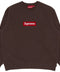 Supreme FW22 Box Logo Brown/Red Crewneck