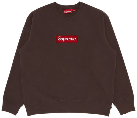 Supreme FW22 Box Logo Brown/Red Crewneck