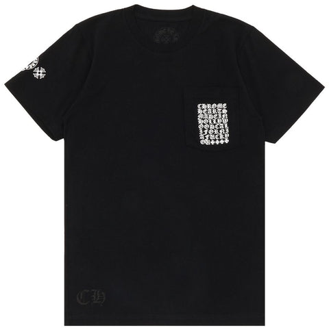 Chrome Hearts Back Multi Logo Black Tee