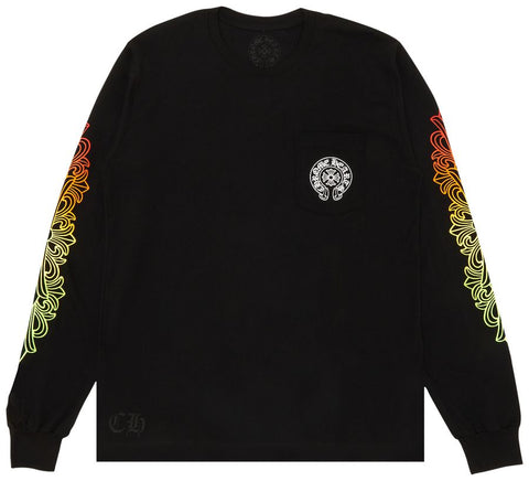 Chrome Hearts Gradient Circle Black L/S Tee