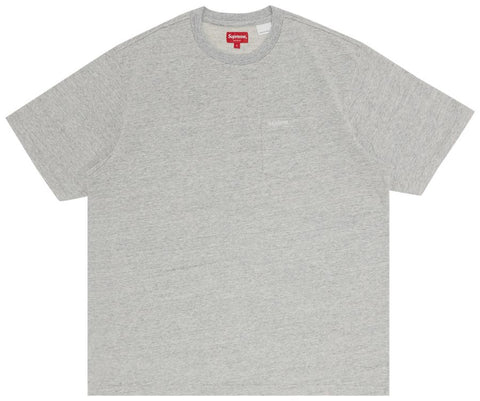 Supreme S/S Pocket Heather Grey Tee