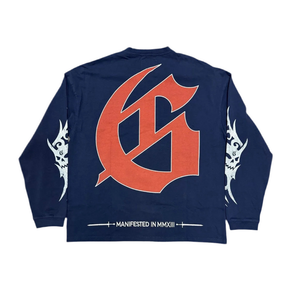 Godspeed Seasick Navy L/S Tee