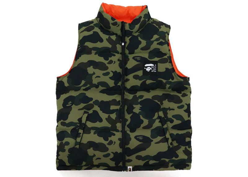 Bape Green 1st Camo Reversible Vest