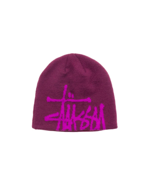 Stussy Brushed Out Basic Plum Skullcap