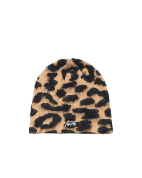 Stussy Cashmere Leopard Skull Cap