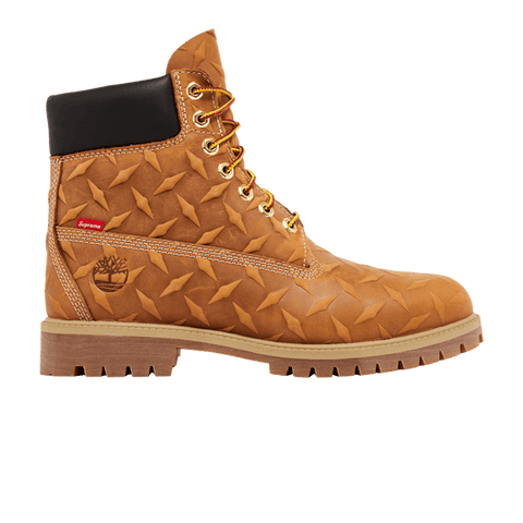 Supreme Timberland Diamond Plate Wheat Boot