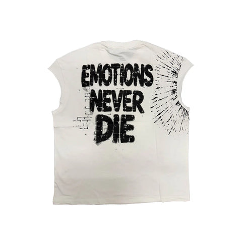Mixed Emotion Starboy White Sleeveless Tee