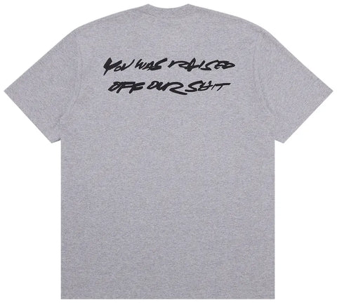 Supreme Futura Box Logo Heather Grey Tee