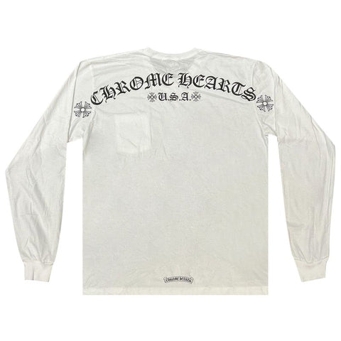 Chrome Hearts Scroll White L/S Tee