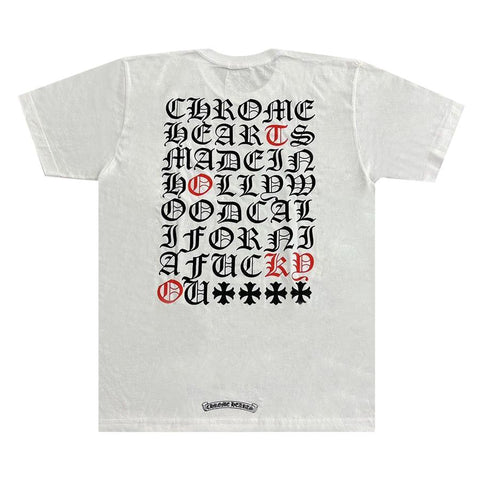 Chrome Hearts Tokyo Exclusive Eyechart White Tee