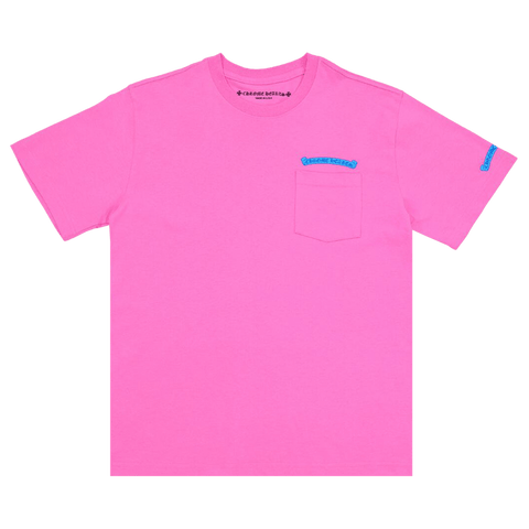 Chrome Hearts Blue Scroll Pink Tee