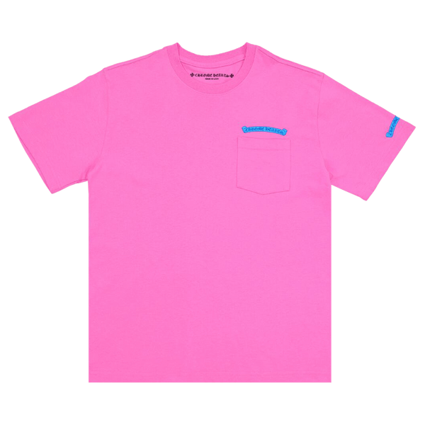 Chrome Hearts Blue Scroll Pink Tee