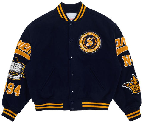 Supreme Veritas Navy/Gold Varsity Jacket