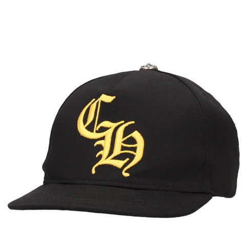 Chrome Hearts 6 Panel Black/Yellow Baseball Hat