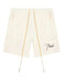 Rhude Script Logo Cream Sweatshorts