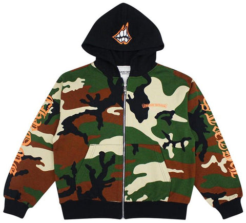 Chrome Hearts Matty Boy Caution Camo Thermal Zip