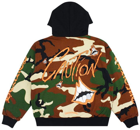 Chrome Hearts Matty Boy Caution Camo Thermal Zip