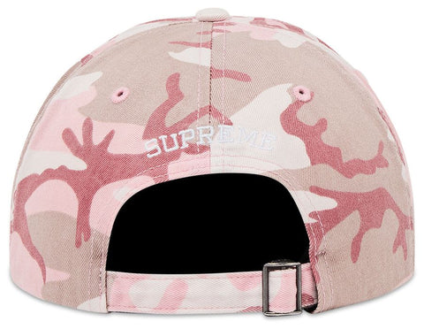 Supreme S Logo 6 Panel Pink Camo Hat