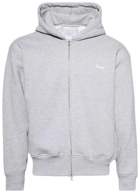 Rhude Classique Heather Grey Zip Up