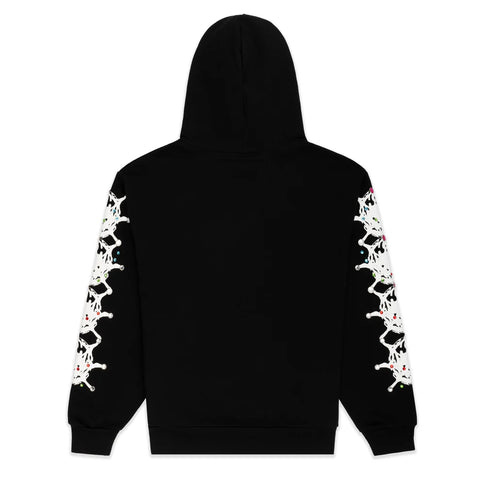 Sp5der Black Stone Web Hoodie
