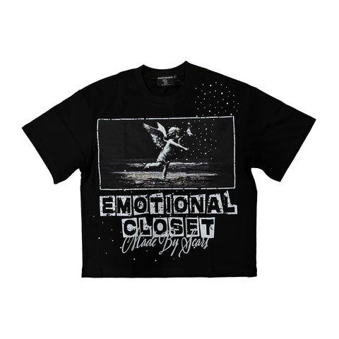 Mixed Emotion Scar Black Tee