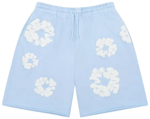 Denim Tears Cotton Wreath Light Blue Sweatshorts