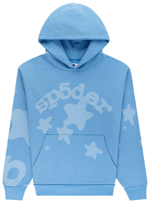 Sp5der Dusty Blue Beluga Hoodie
