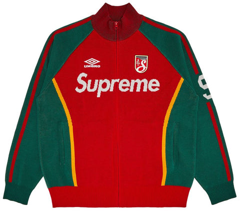 Supreme Umbro Knit Red Zip Up