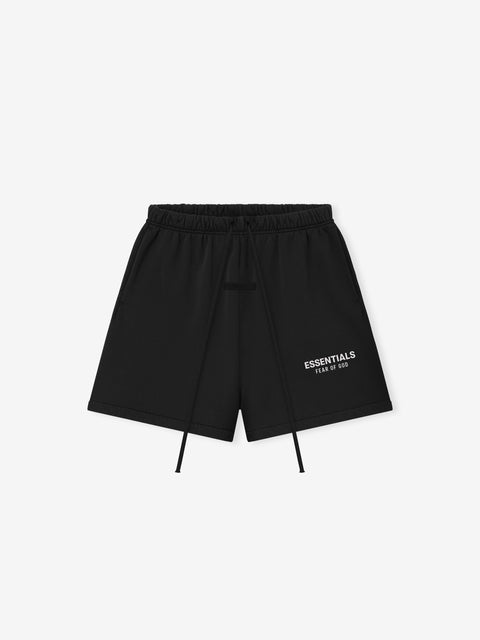 Essentials SS26 Classic Vintage Black Sweatshorts